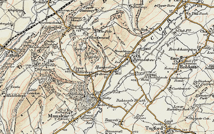 Old map of Hungerford in 1902