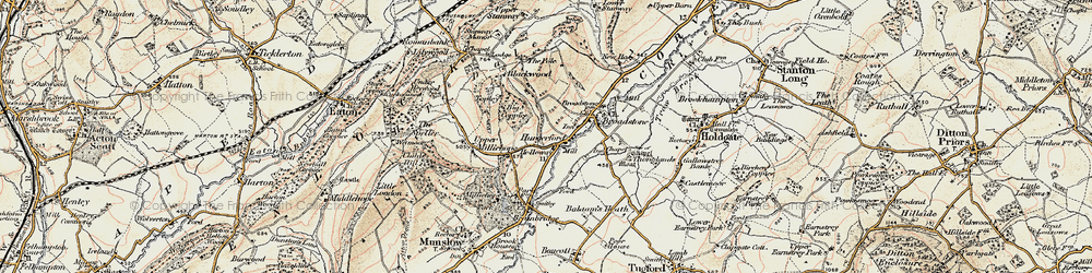 Old map of Hungerford in 1902