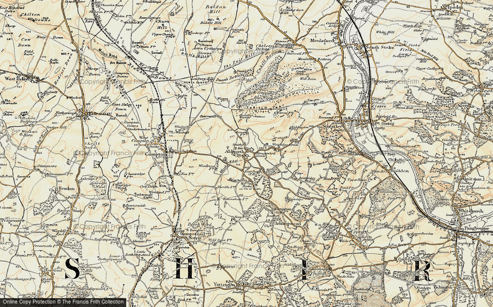Old Map of Hungerford Green, 1897-1900 in 1897-1900