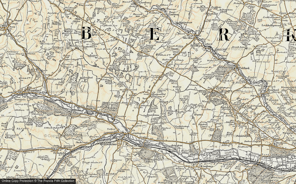Old Map of Hungerford Newtown, 1897-1900 in 1897-1900