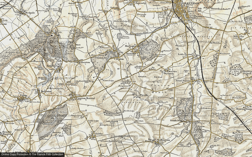 Old Map of Hungerton, 1902-1903 in 1902-1903