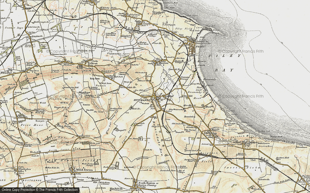 Old Map of Historic Map covering Bartindale Row in 1903-1904