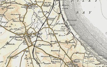 Old map of Hunmanby Gap in 1903-1904