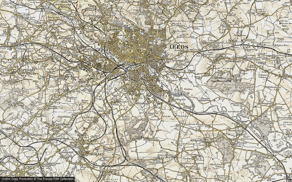 Old Map of Hunslet, 1903 in 1903