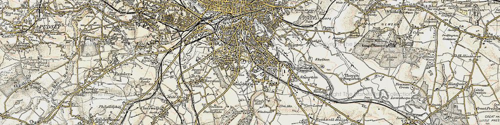 Old map of Hunslet in 1903