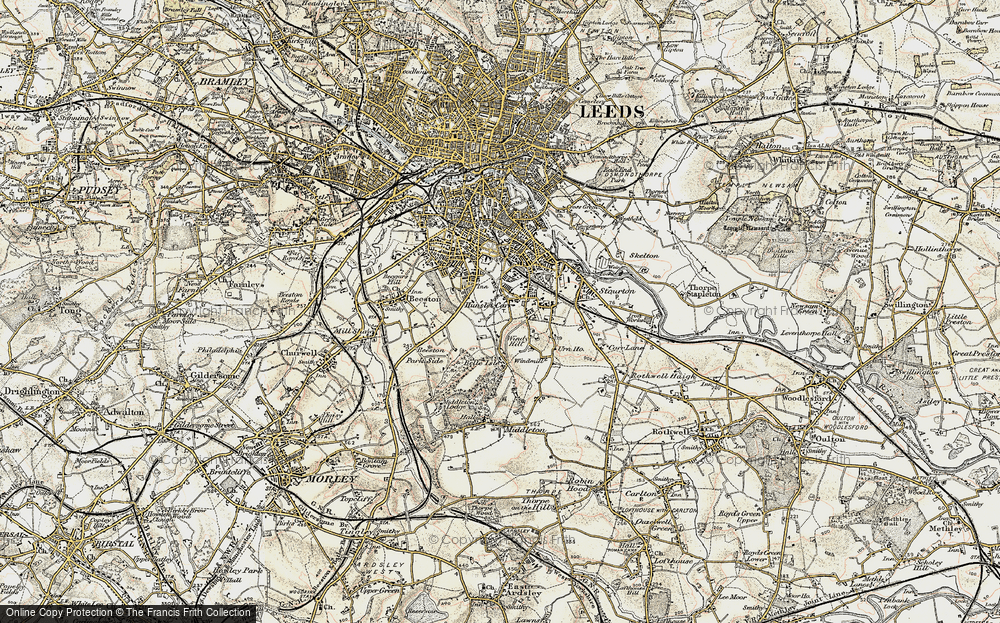 Old Map of Hunslet Carr, 1903 in 1903