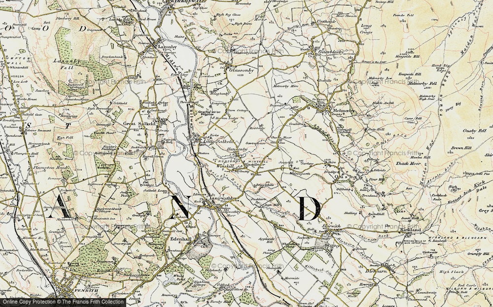 Old Map of Hunsonby, 1901-1904 in 1901-1904