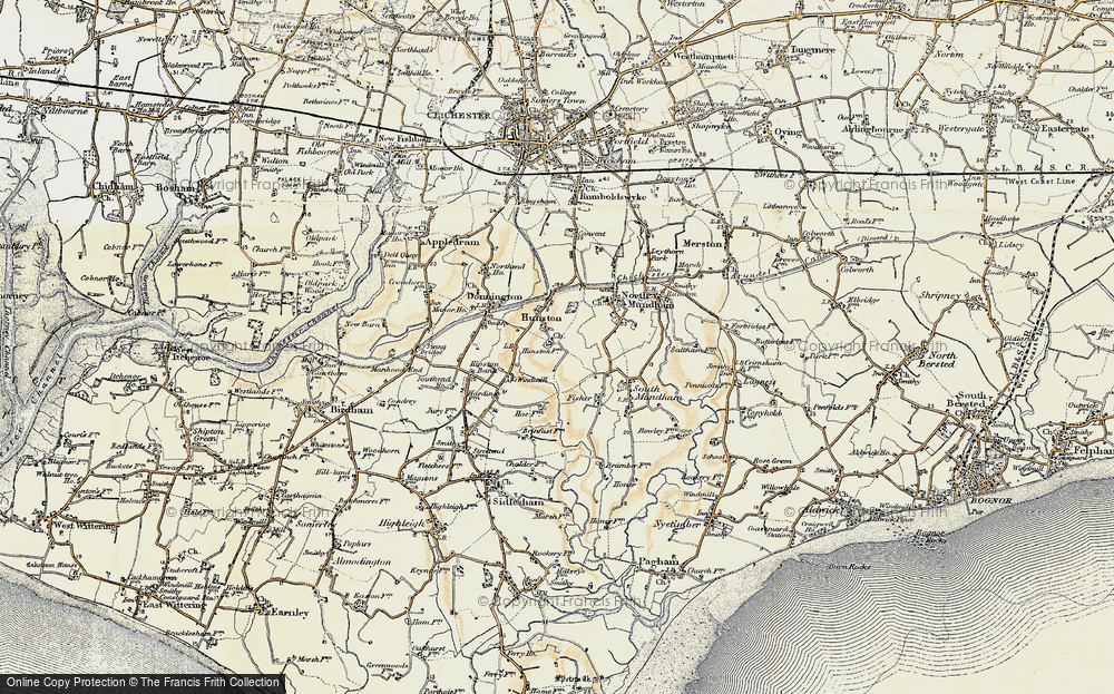 Old Map of Historic Map covering Bremere Rife in 1897-1899