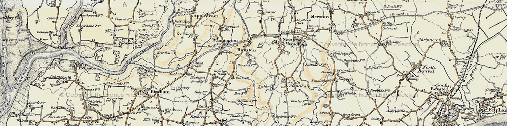 Old map of Bremere Rife in 1897-1899