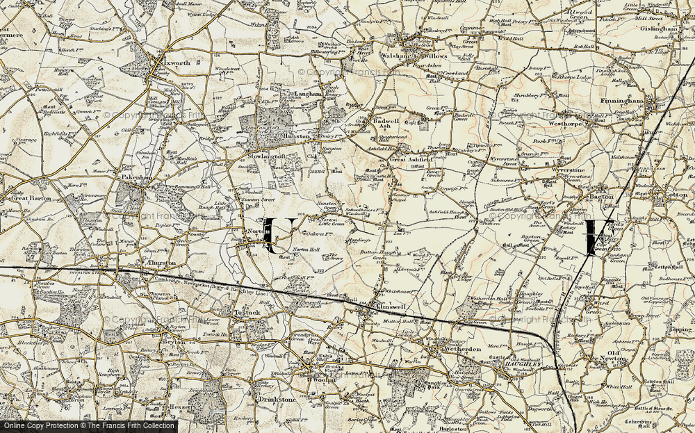 Old Map of Hunston Green, 1901 in 1901