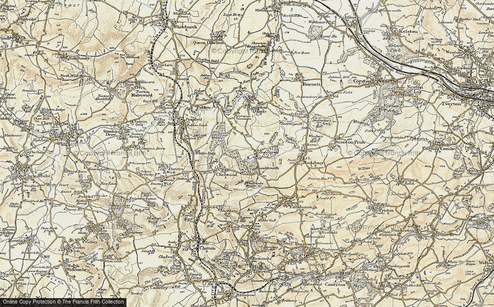 Old Map of Hunstrete, 1899 in 1899