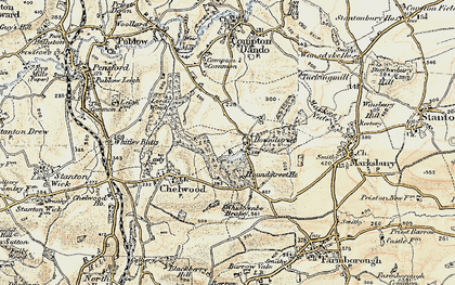 Old map of Hunstrete in 1899