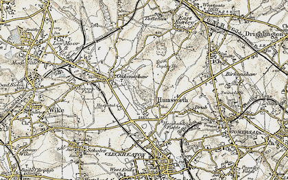 Old map of Hunsworth in 1903