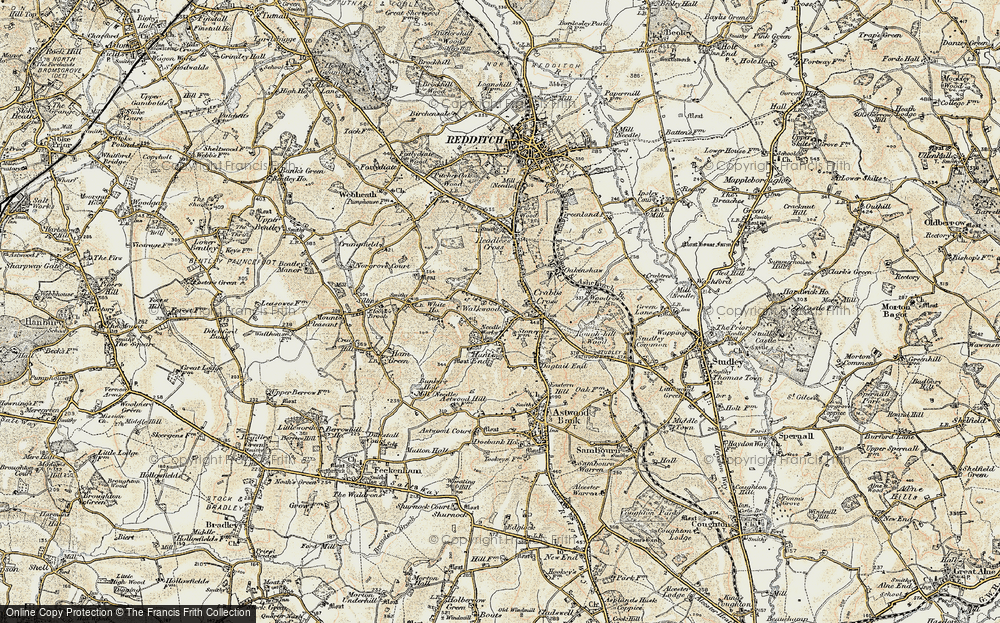 Old Map of Hunt End, 1899-1902 in 1899-1902