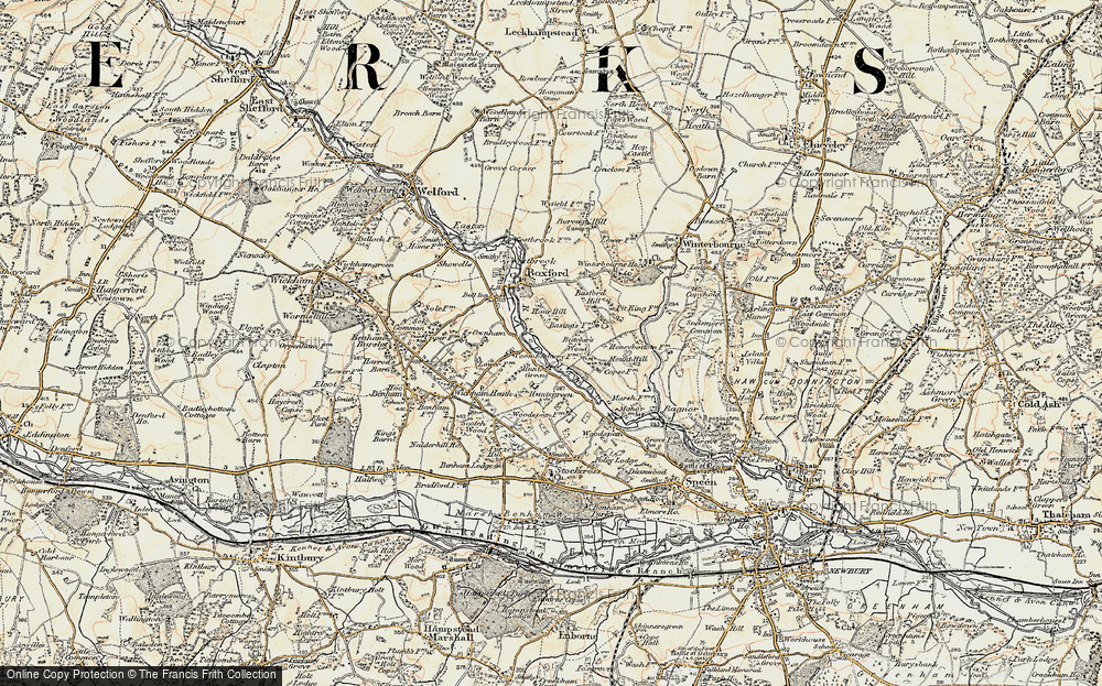Old Map of Hunt's Green, 1897-1900 in 1897-1900