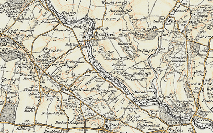 Old map of Hunt's Green in 1897-1900