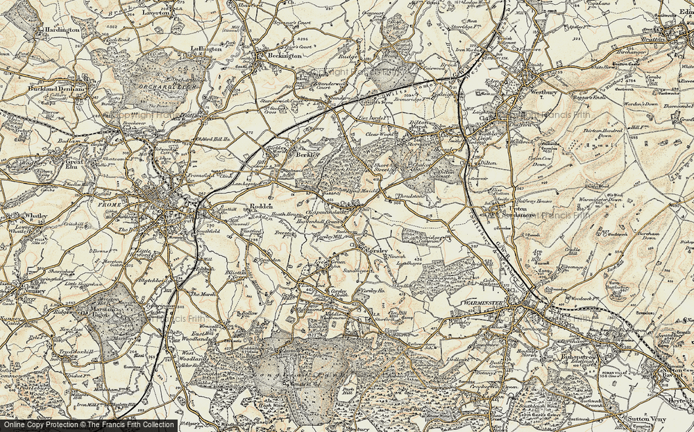 Old Map of Huntenhull Green, 1898-1899 in 1898-1899