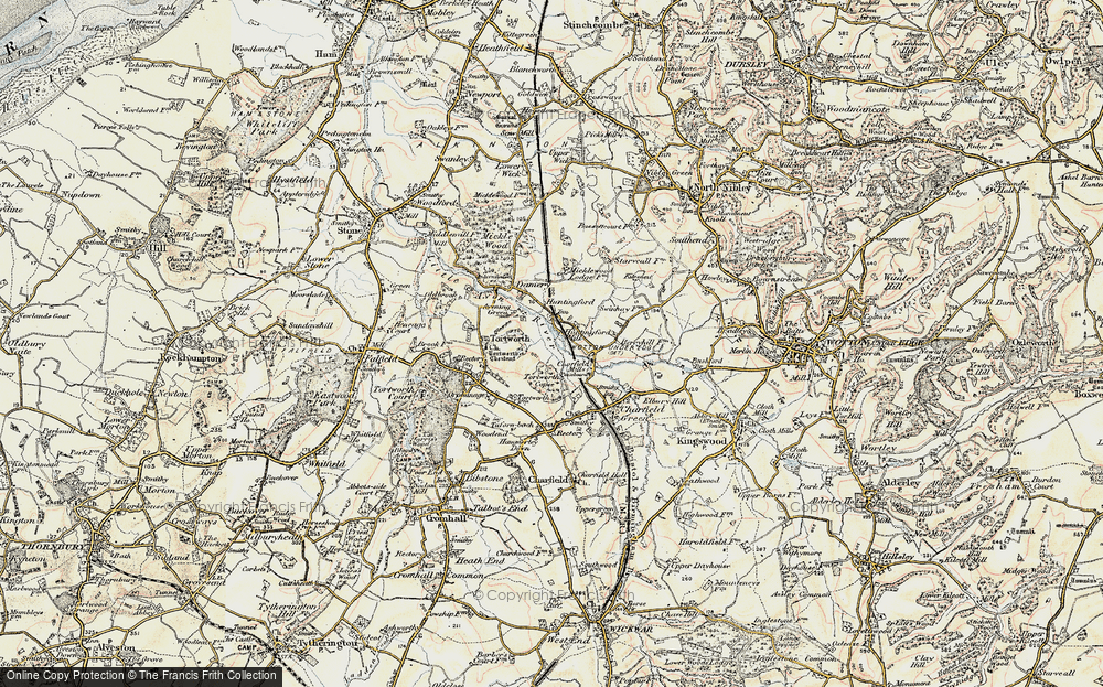 Old Map of Huntingford, 1898-1899 in 1898-1899
