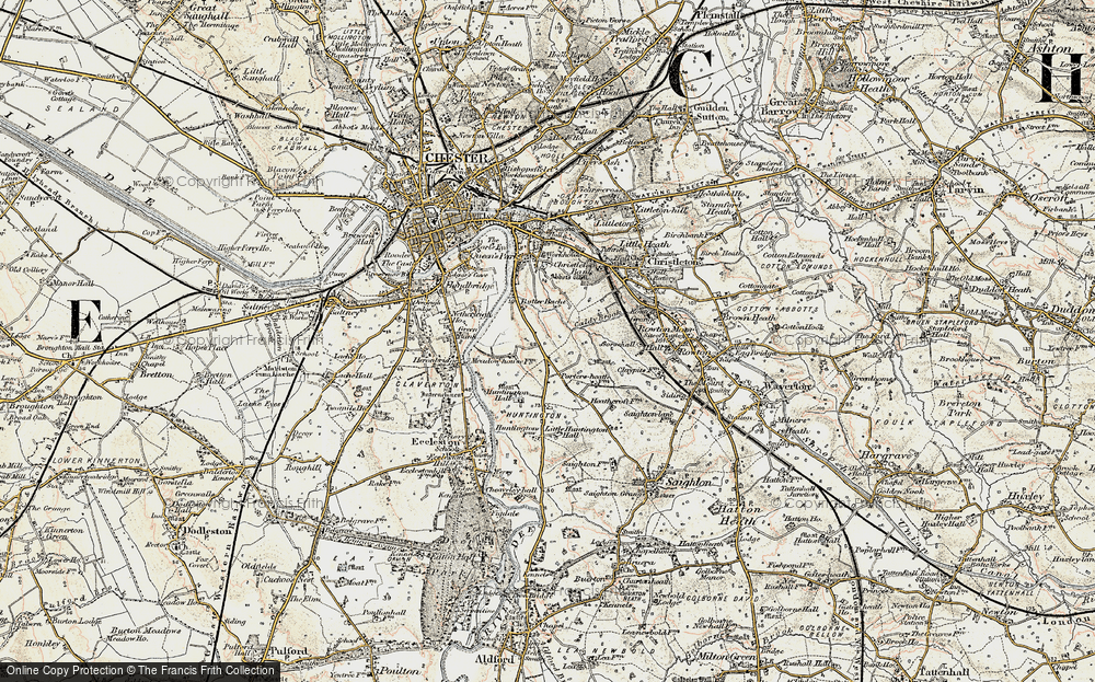 Old Map of Huntington, 1902-1903 in 1902-1903