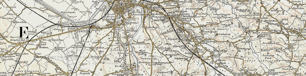 Old map of Grange, The in 1902-1903