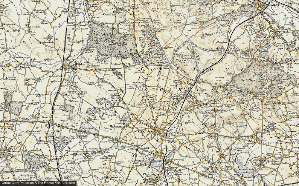 Old Map of Huntington, 1902 in 1902