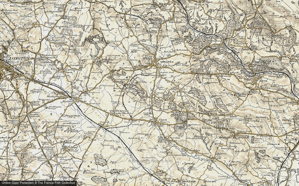 Old Map of Huntley, 1902 in 1902