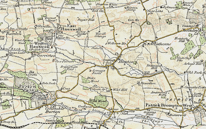 Old map of Hunton in 1904