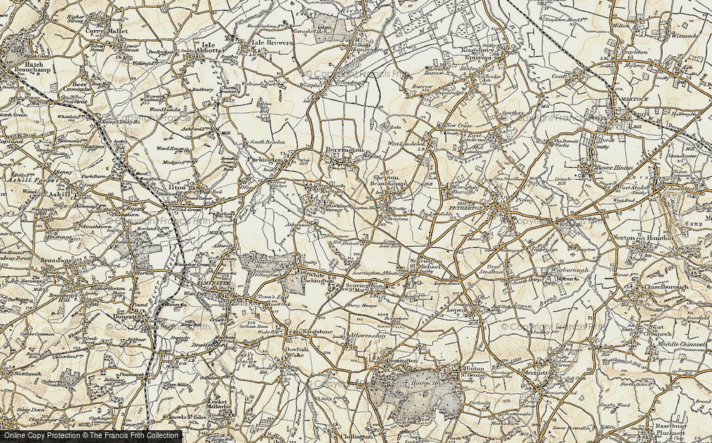 Old Map of Hurcott, 1898-1900 in 1898-1900