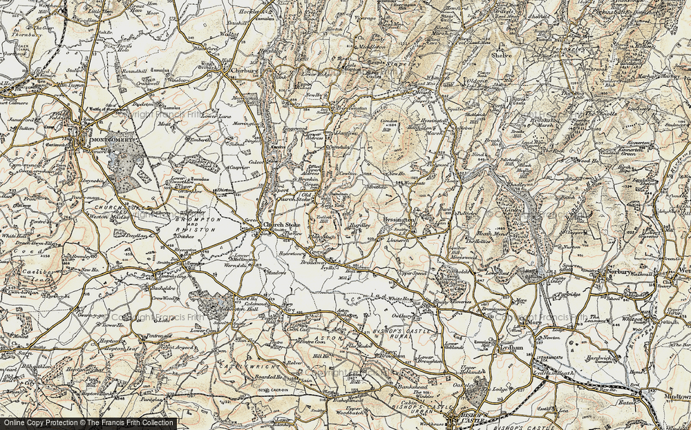 Old Map of Hurdley, 1902-1903 in 1902-1903