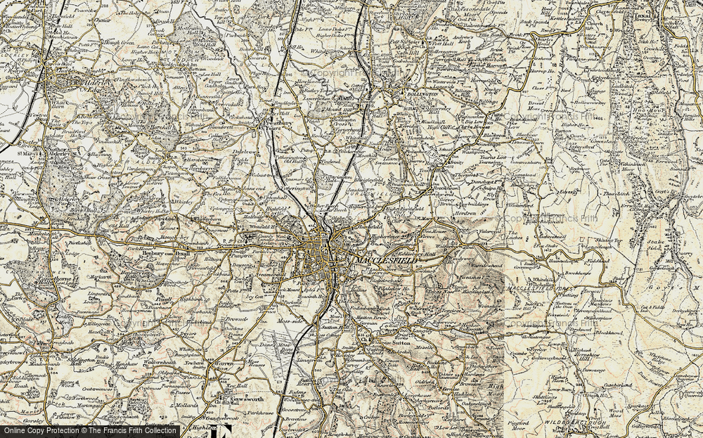 Old Map of Hurdsfield, 1902-1903 in 1902-1903