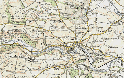 Old map of Belleisle in 1903-1904