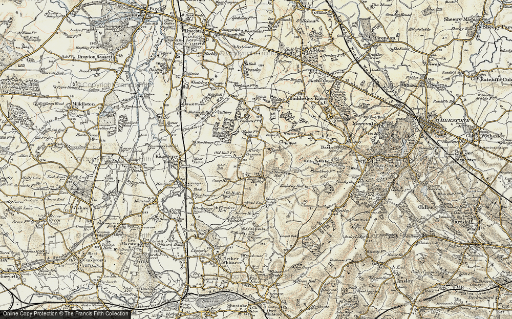 Old Map of Hurley, 1901-1902 in 1901-1902