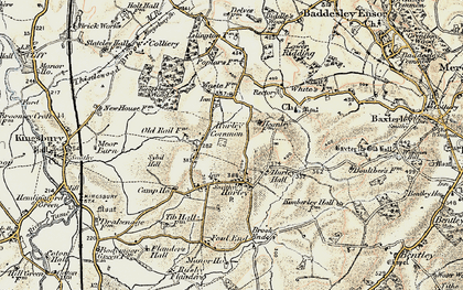 Old map of Hurley Common in 1901-1902
