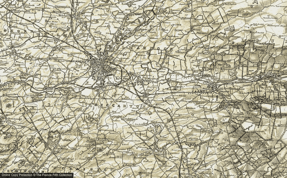 Old Map of Historic Map covering Barleith in 1905-1906