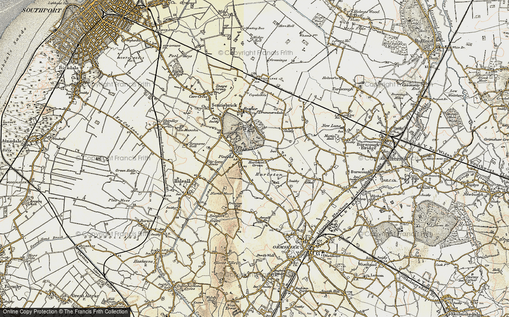 Old Map of Hurlston Green, 1902-1903 in 1902-1903