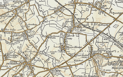Old map of Hurst in 1898-1900