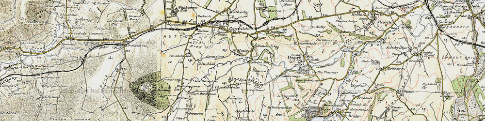 Old map of Hutton John in 1901-1904