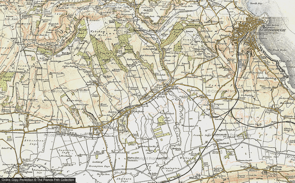 Old Map of Hutton Buscel, 1903-1904 in 1903-1904