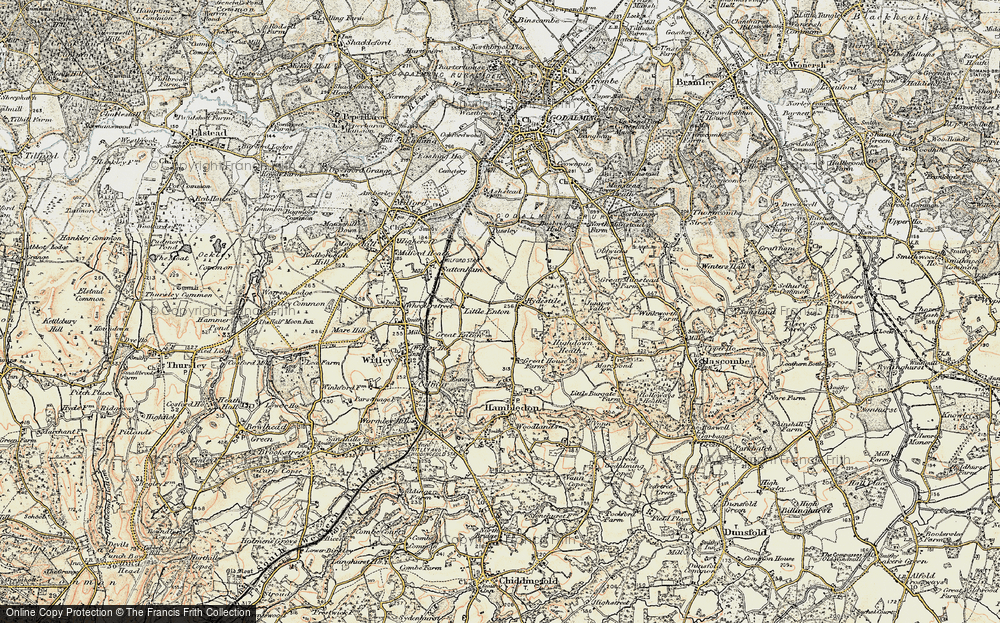 Old Map of Hydestile, 1897-1909 in 1897-1909