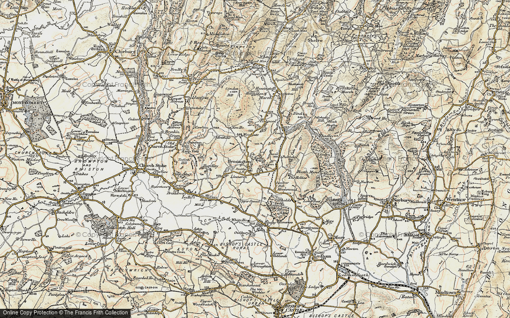 Old Map of Historic Map covering Bagbury in 1902-1903