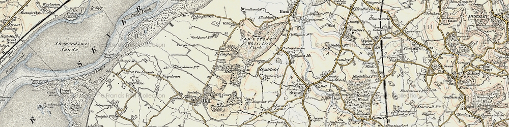 Old map of Hystfield in 1899-1900