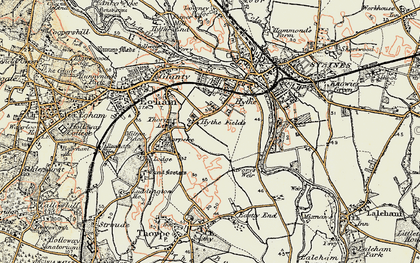 Old map of Hythe in 1897-1909