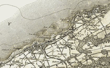Old map of Ianstown in 1910