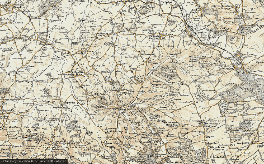 Old Map of Ibberton, 1897-1909 in 1897-1909
