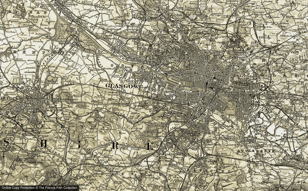 Old Map of Ibrox, 1904-1905 in 1904-1905