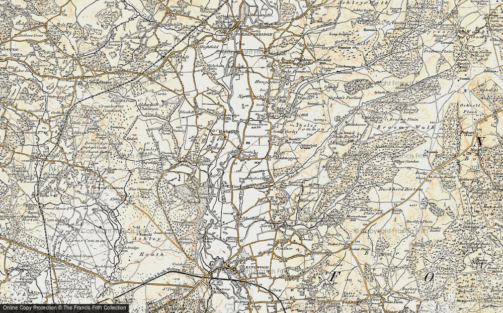 Old Map of Ibsley, 1897-1909 in 1897-1909