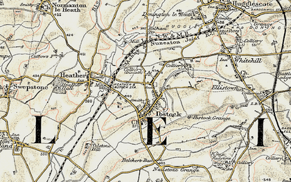 Old map of Ibstock in 1902-1903