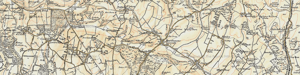 Old map of Ibthorpe in 1897-1900