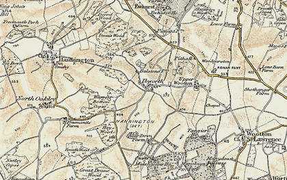 Old map of Ibworth in 1897-1900