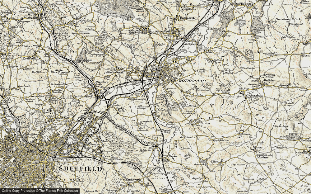 Old Map of Ickles, 1903 in 1903